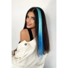 Yan Çıt Çıt Postiş / Ombre iki Renkli / 50 Cm