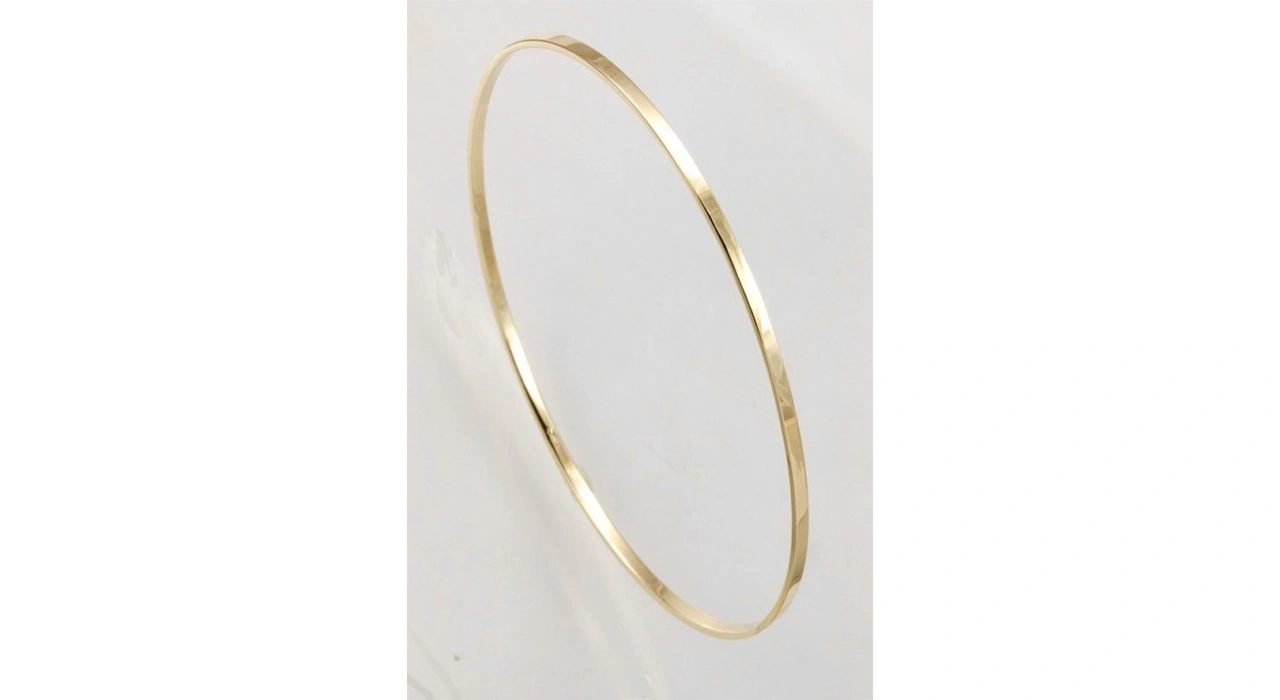 Altın Renk Düz Ajda Bilezik