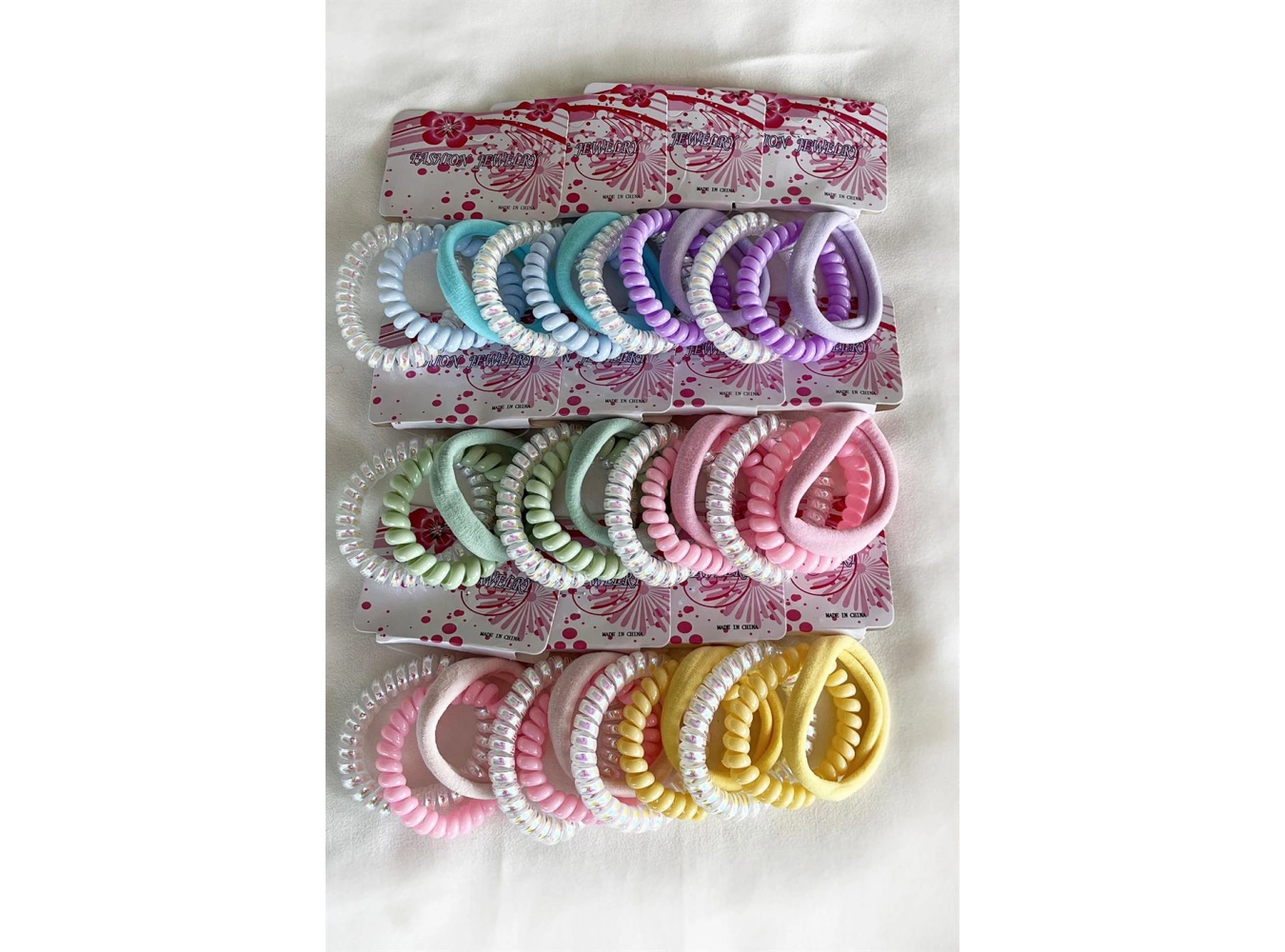 12li Karışık Renk Helezon ve Havlu Toka Set