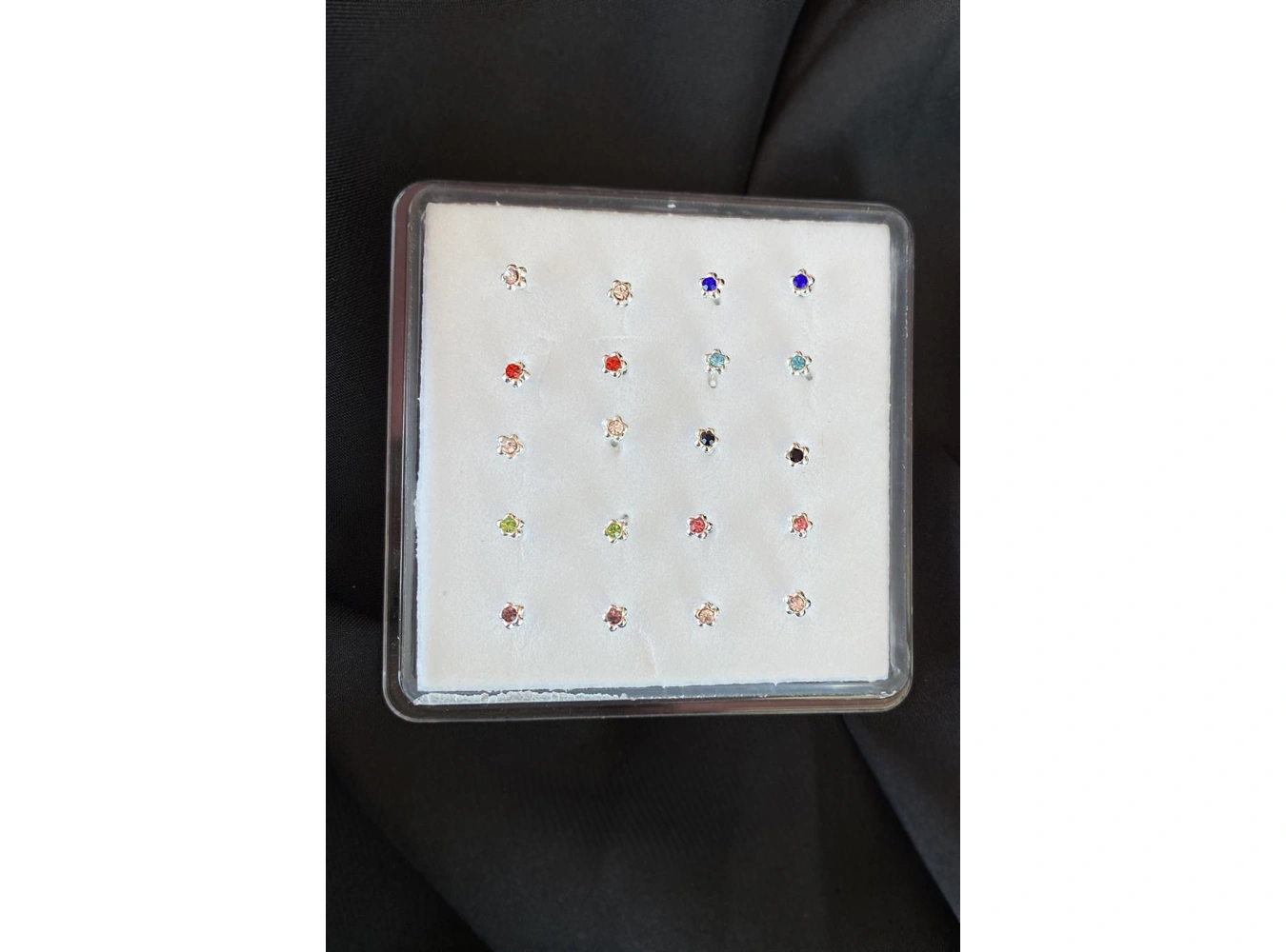 20li Gümüş Renk Taş Detaylı Hızma Set