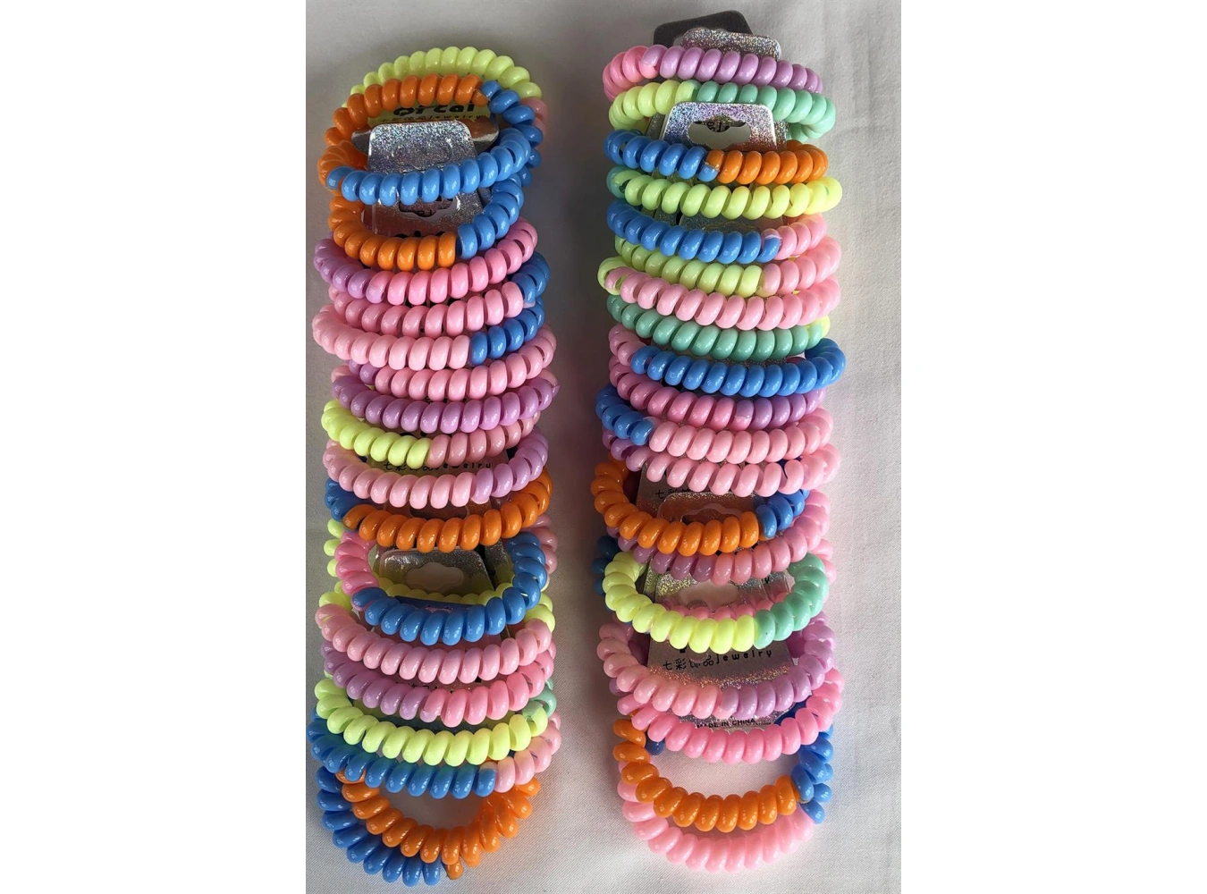 20li Karışık Renk İkili Helezon Toka Set