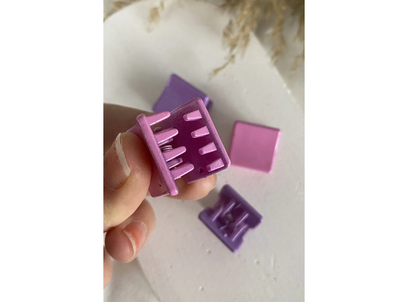 4lü Karışık Renk Küçük Mandal Toka Set