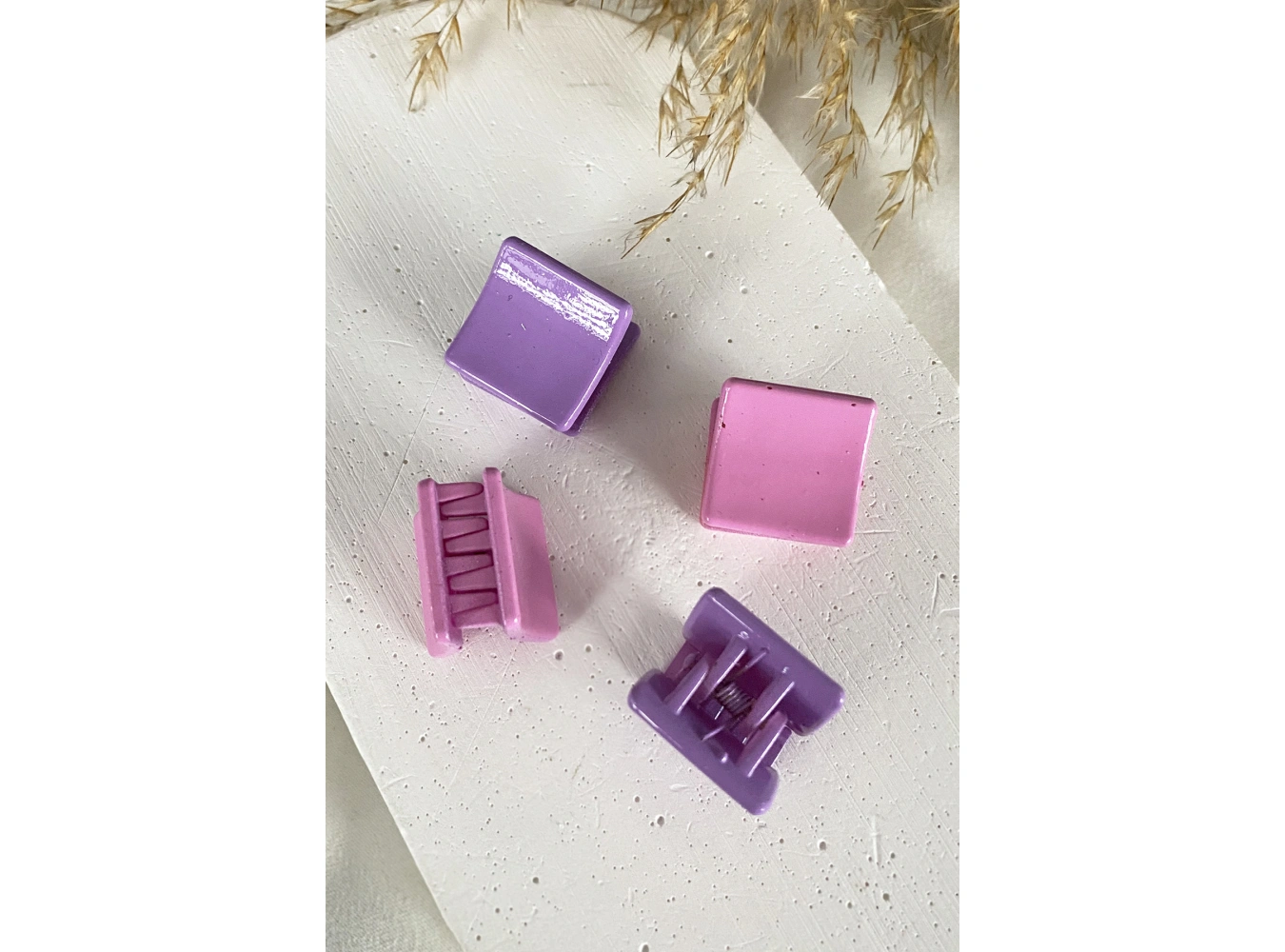 4lü Karışık Renk Küçük Mandal Toka Set