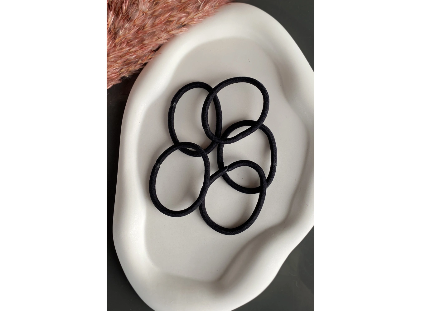 5li Siyah Renk Çoklu Lastik Toka