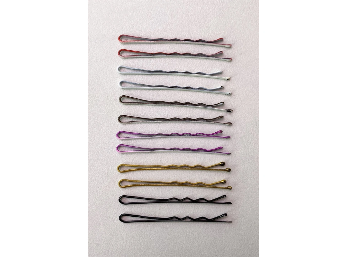 6 Çift Karışık Renk Tel Toka Set