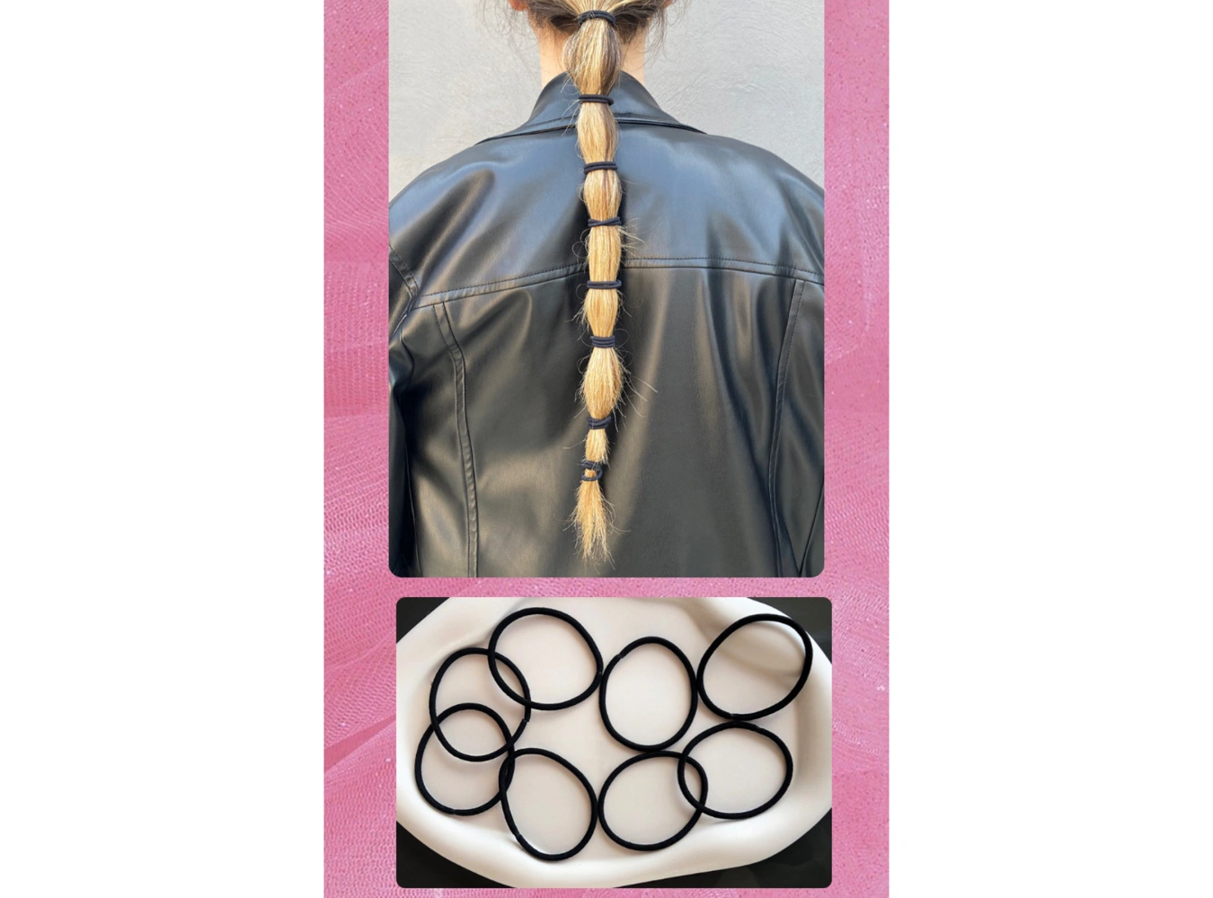 8li Siyah Renk Çoklu Lastik Toka