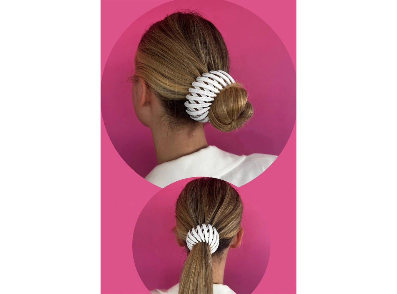 Beyaz Renk Mat Saç Aparatı