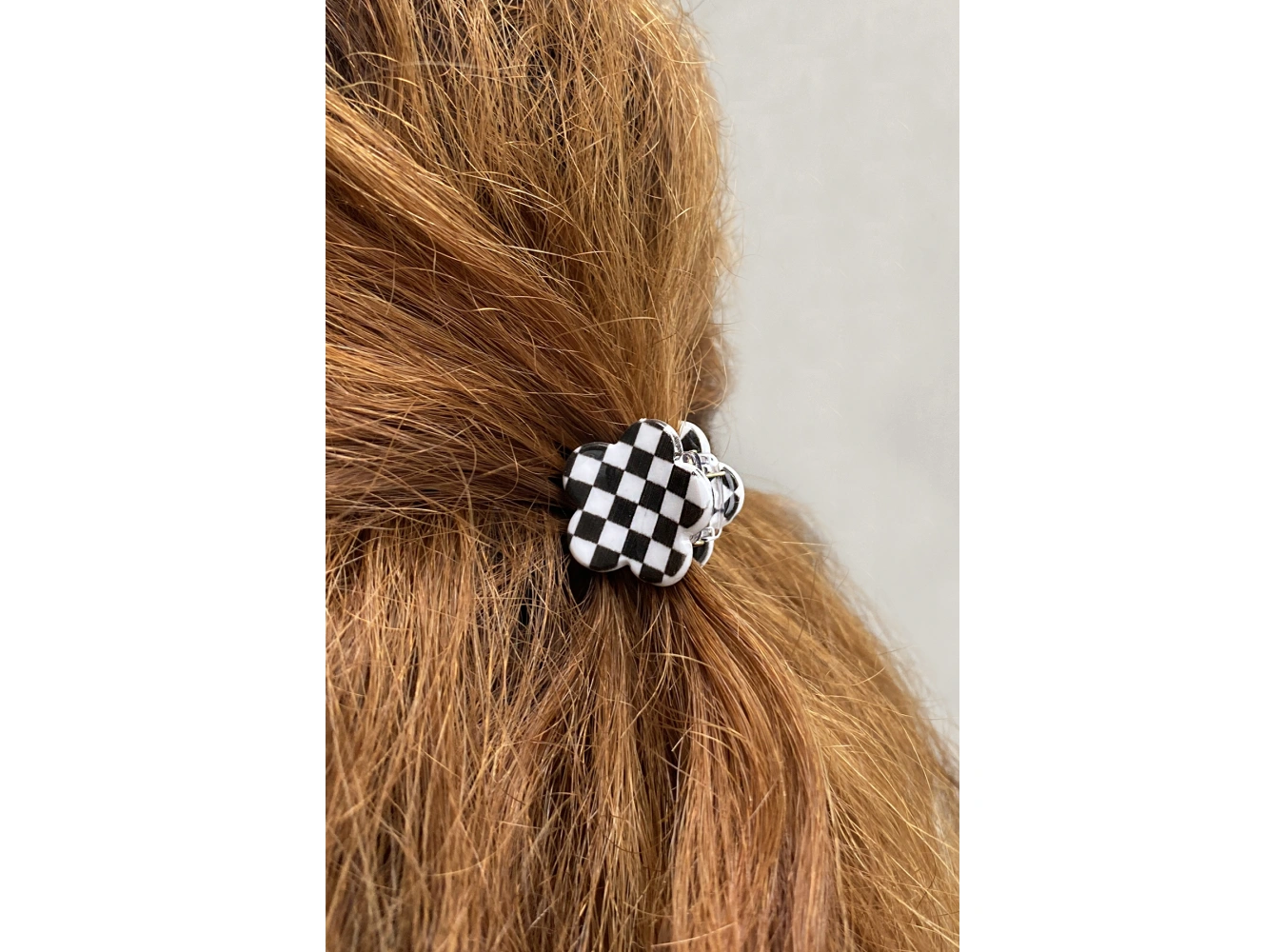 Dama Desenli Küçük Boy Mandal Toka