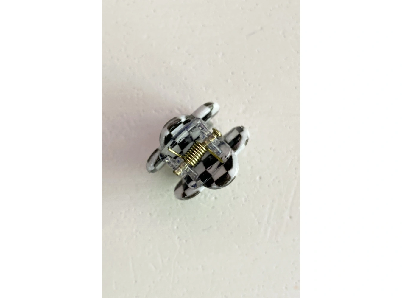 Dama Desenli Küçük Boy Mandal Toka