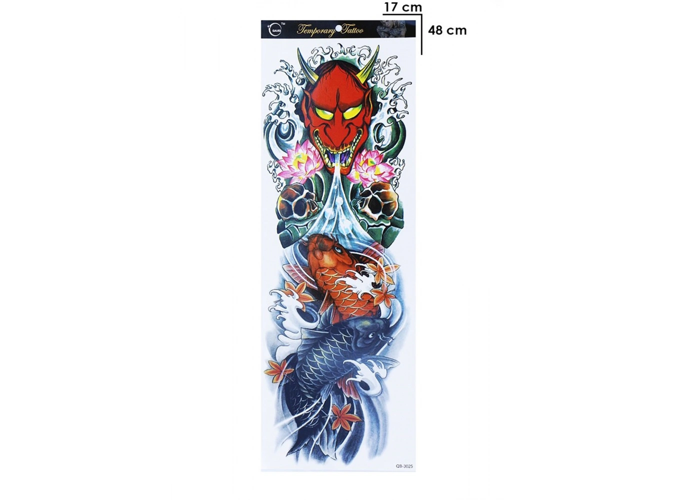 Geçici Balık ve Şeytan Kol Dövme Tattoo