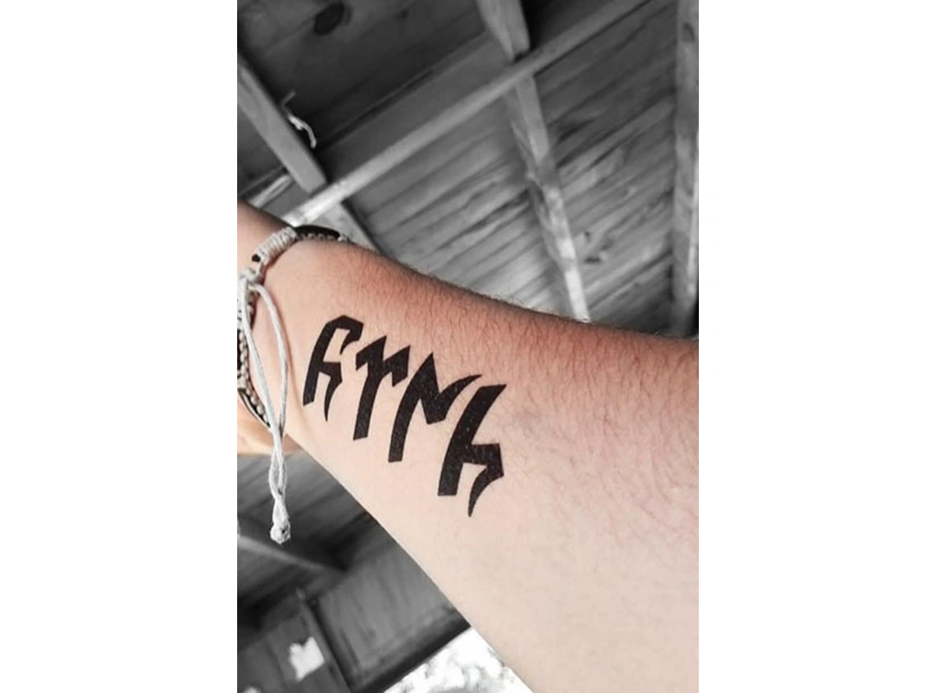 Geçici Türk Yazılı Dövme Tattoo