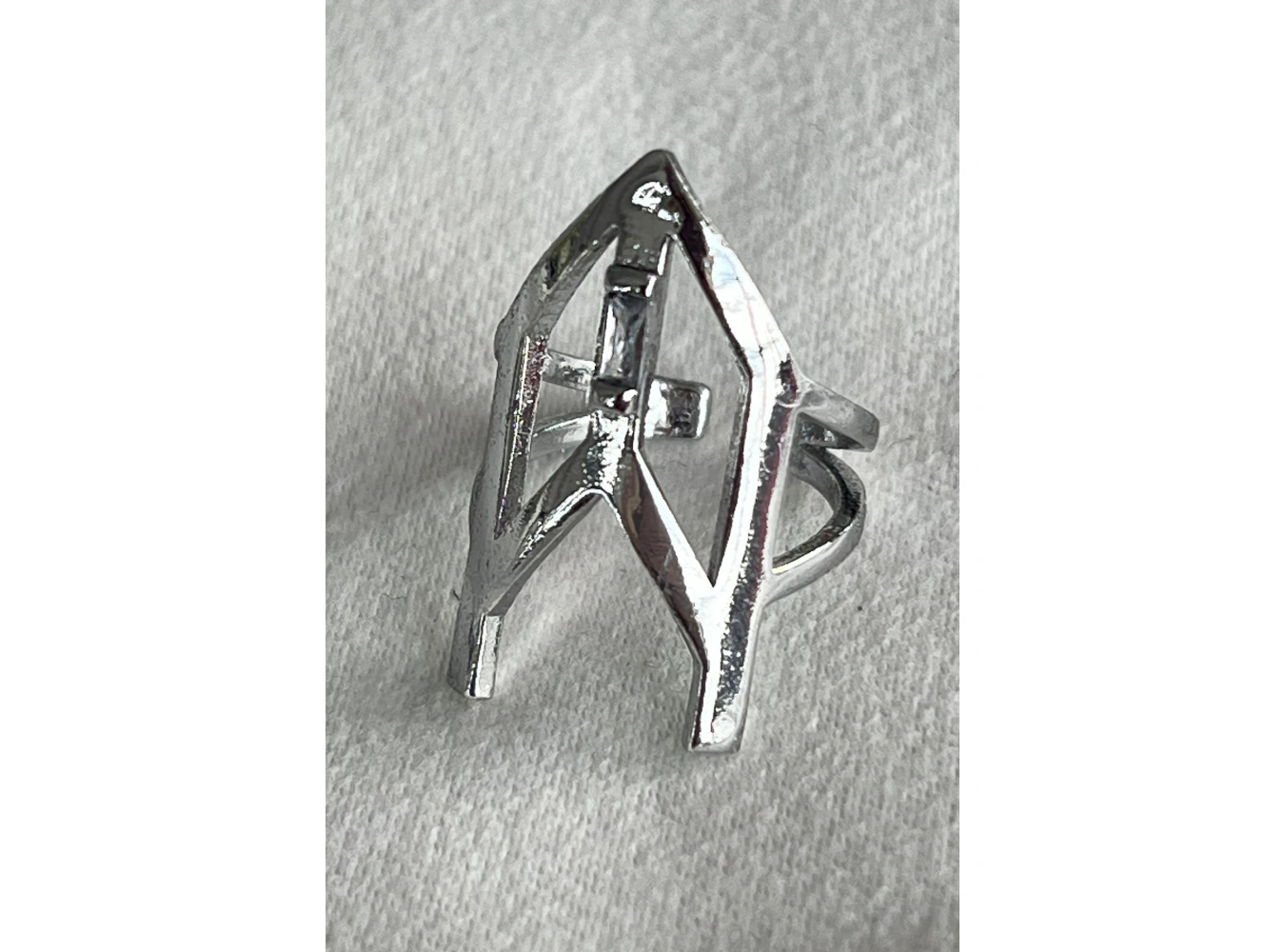 Gümüş Renk Ayarlanabilir Tırnak Yüzük