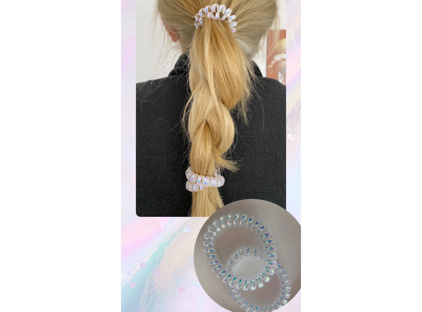 İkili Helezon Hologramlı Lastik Toka