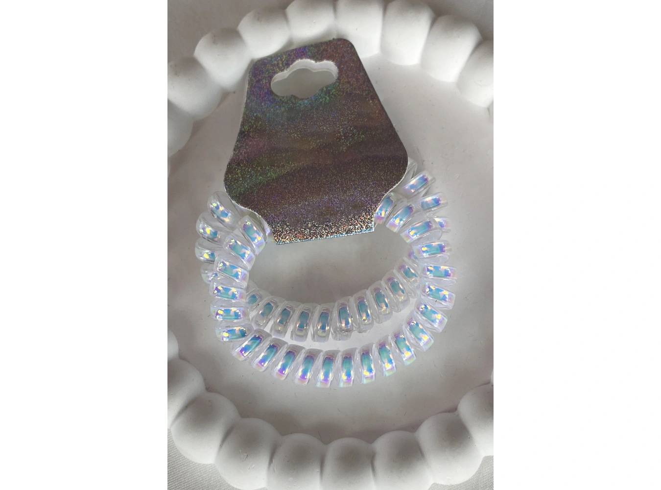 İkili Helezon Hologramlı Lastik Toka