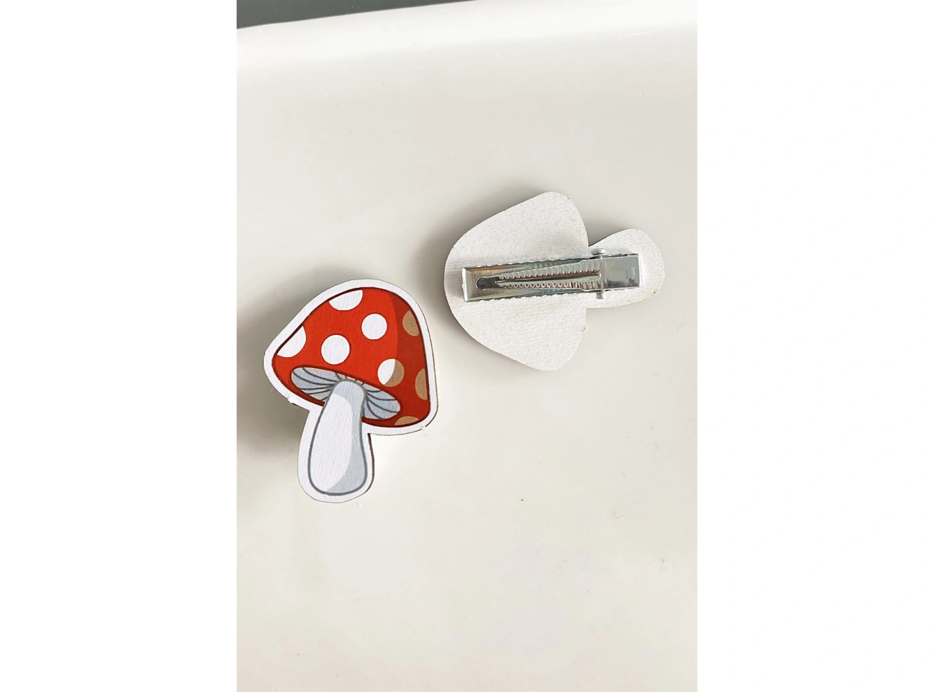 İkili Mantar Figürlü Çocuk Pens Toka Set