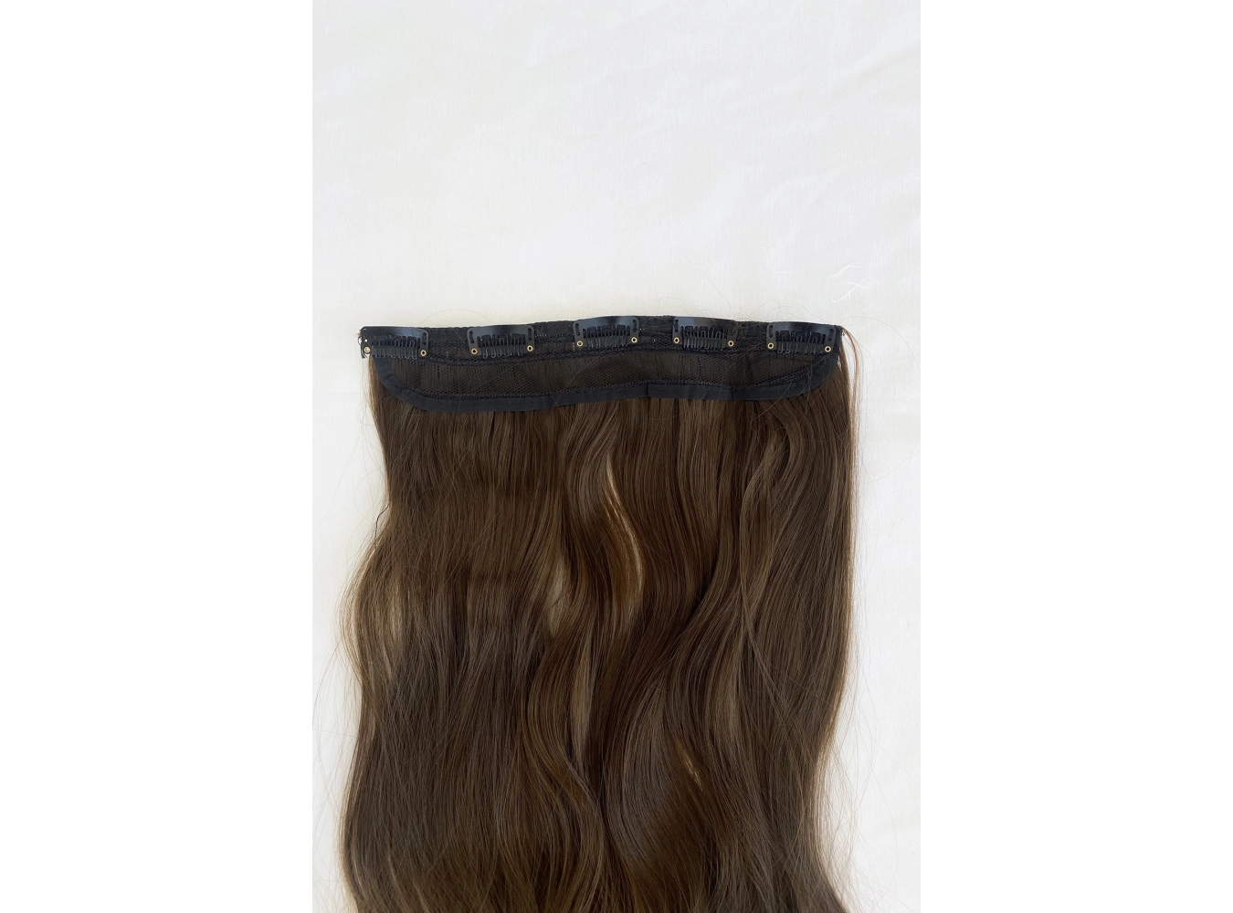 Isıya Dayanıklı Yarımay Çıt Çıt Saç - SH6D- Fındık Kahve - Dalgalı - 60 Cm - 110 Gr (Pınar)