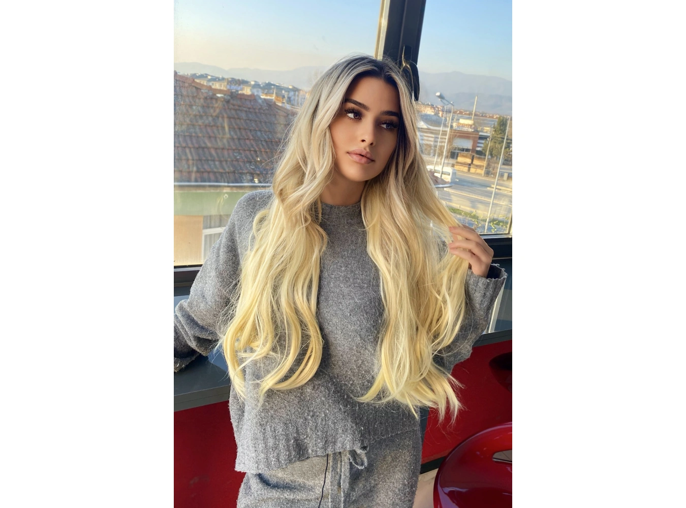 Isıya Dayanıklı Yarımay Çıtçıt Saç - 613# - Plaj Sarısı - Dalgalı - 60 Cm - 110 Gr