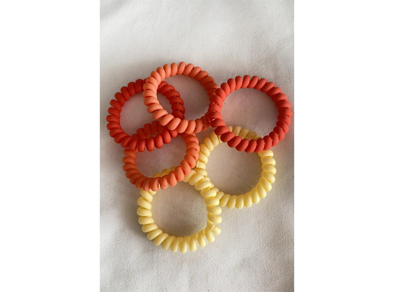 Karışık Renk 6lı Helezon Lastik Toka