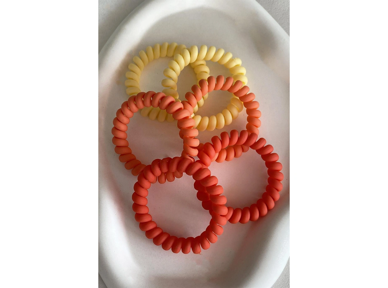 Karışık Renk 6lı Helezon Lastik Toka