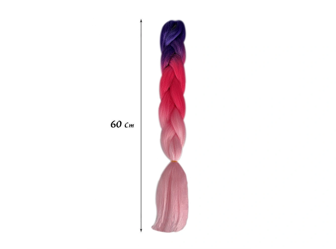Karışık Renk Afrika Zenci Örgüsü Box Braid Sentetik Saç 60cm 100gr