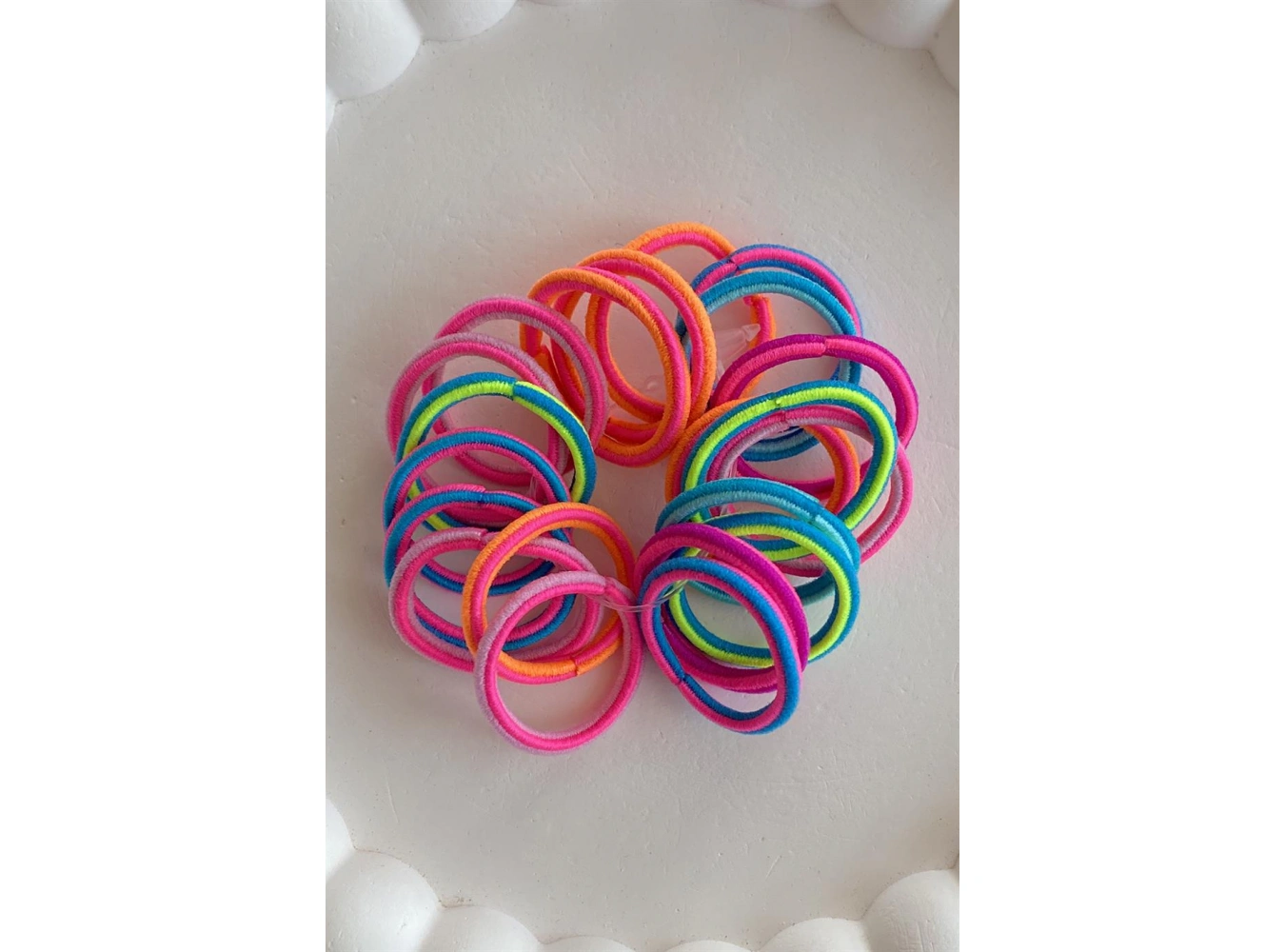 Karışık Renk Lastik Toka Set (Küçük Boy)