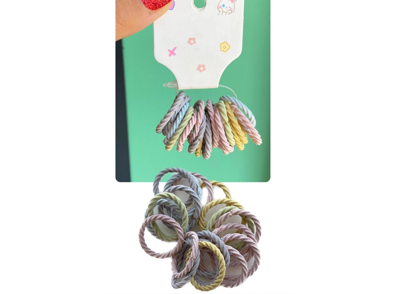 Karışık Renk Lastik Toka Set (Küçük Boy)