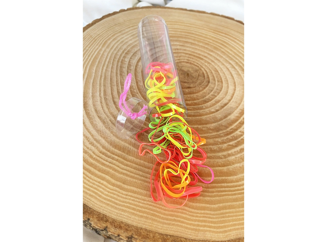 Karışık Renk Perma Paket Lastik Toka