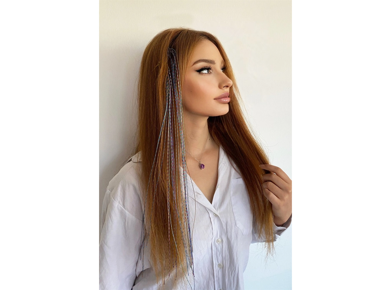 Karışık Renk Saç Aksesuarı / 50 cm