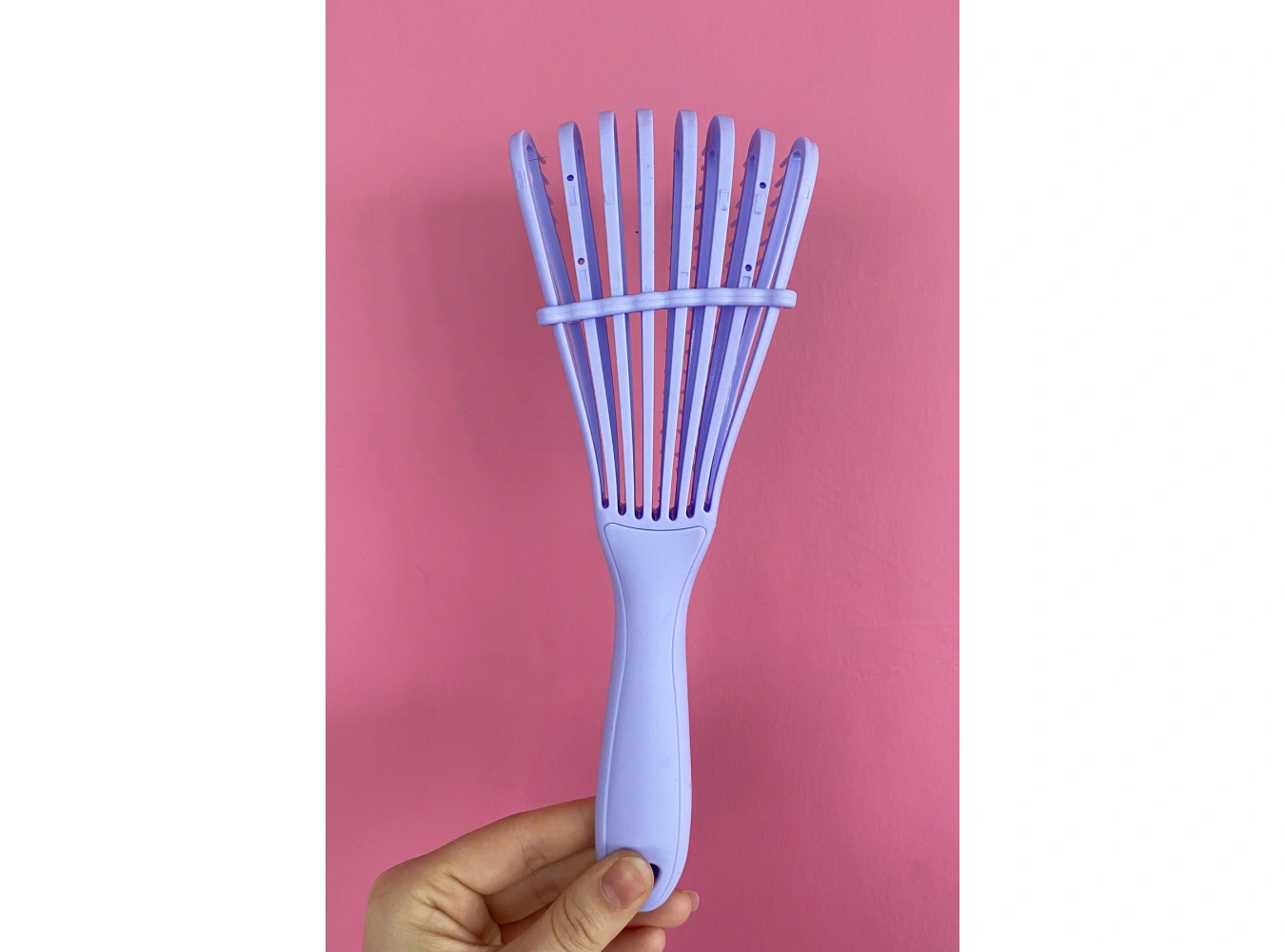 Lila Renk Dolaşık Açıcı Masaj Etkili Elektriklenmeyi Önleyen Saç Fırçası/ Tarak