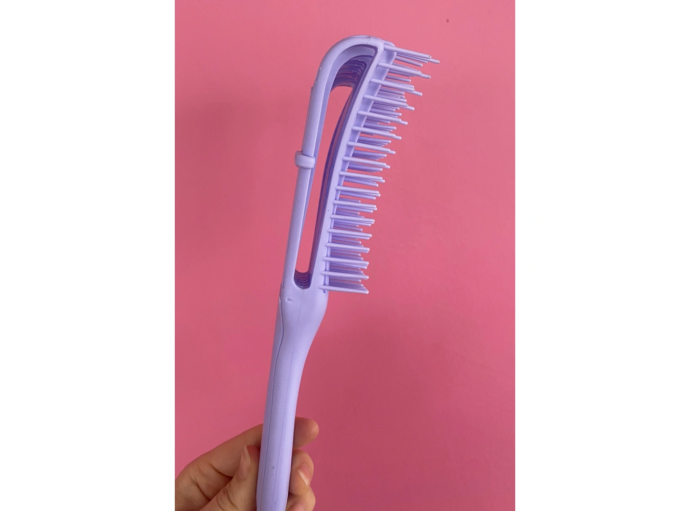 Lila Renk Dolaşık Açıcı Masaj Etkili Elektriklenmeyi Önleyen Saç Fırçası/ Tarak