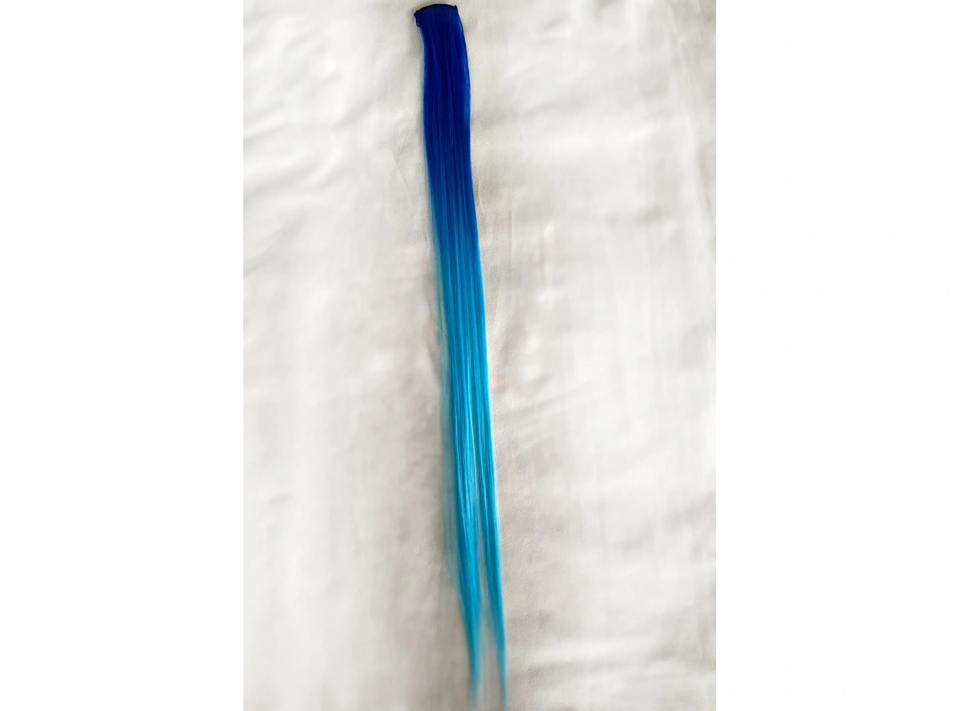 Mavi Renk Ombreli Yan Çıt Çıt Postiş 50 Cm