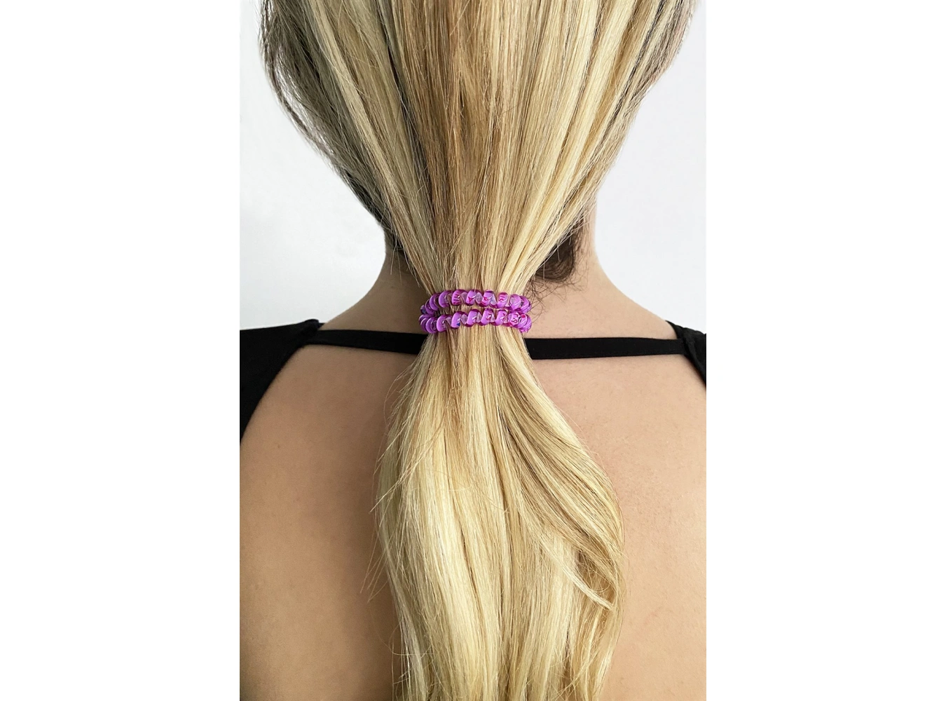 Mor Renk Kalpli Helezon Lastik Toka