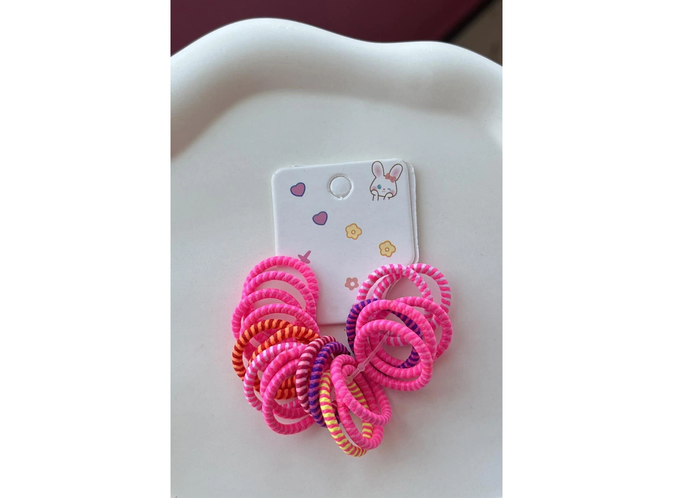 Neon Karışık Renk Lastik Toka Set (Küçük Boy)