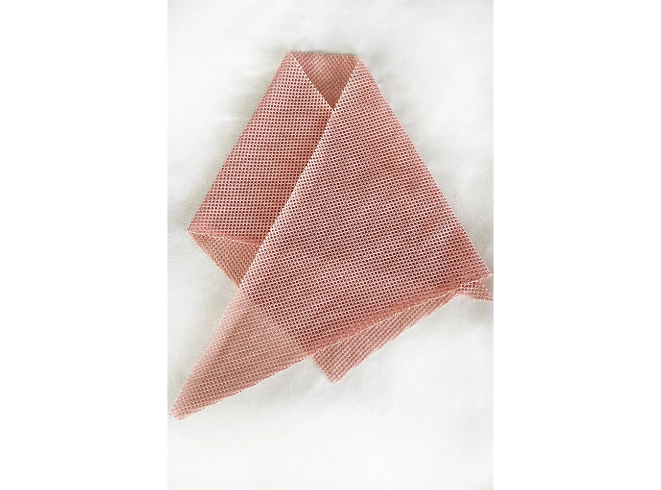 Pembe Renk Fileli Fular