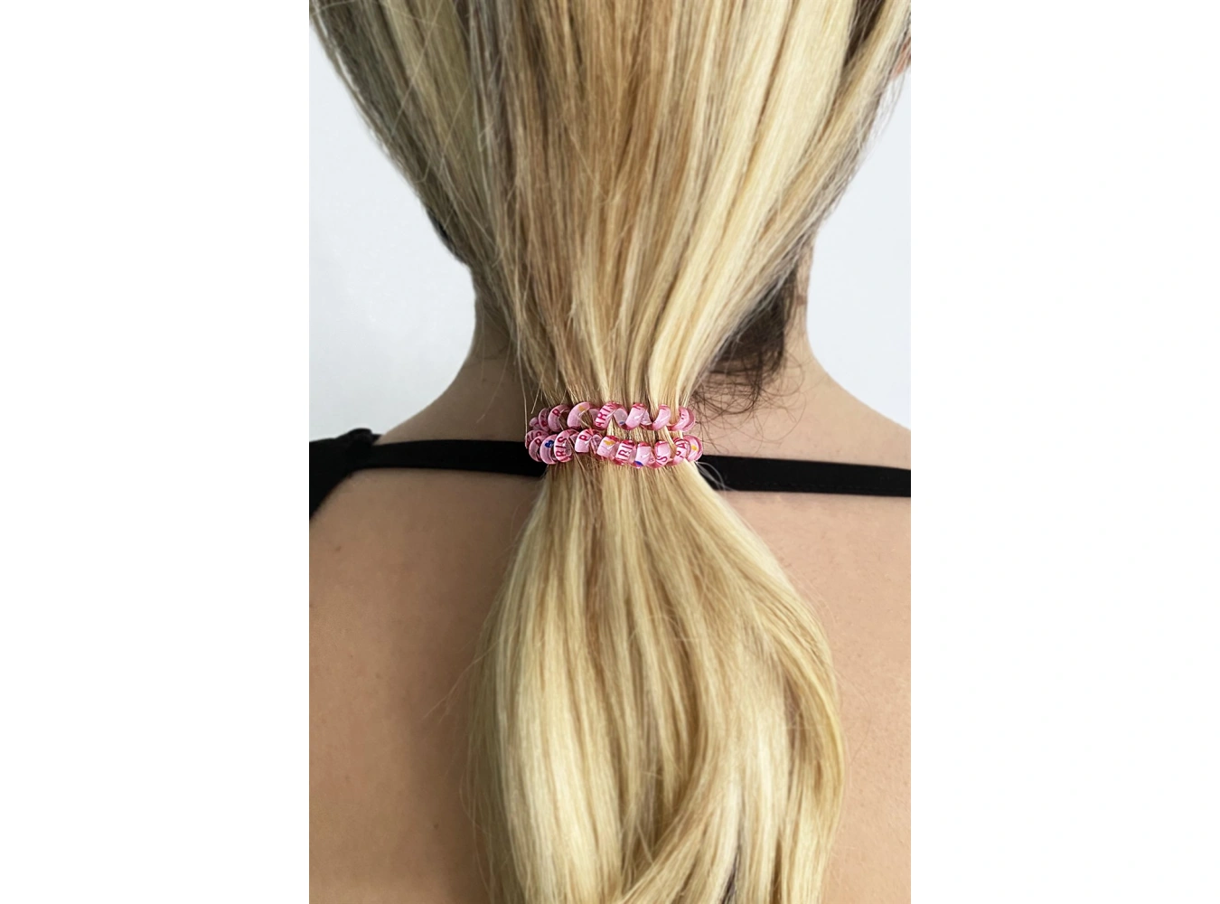 Pembe Renk Kalpli Helezon Lastik Toka