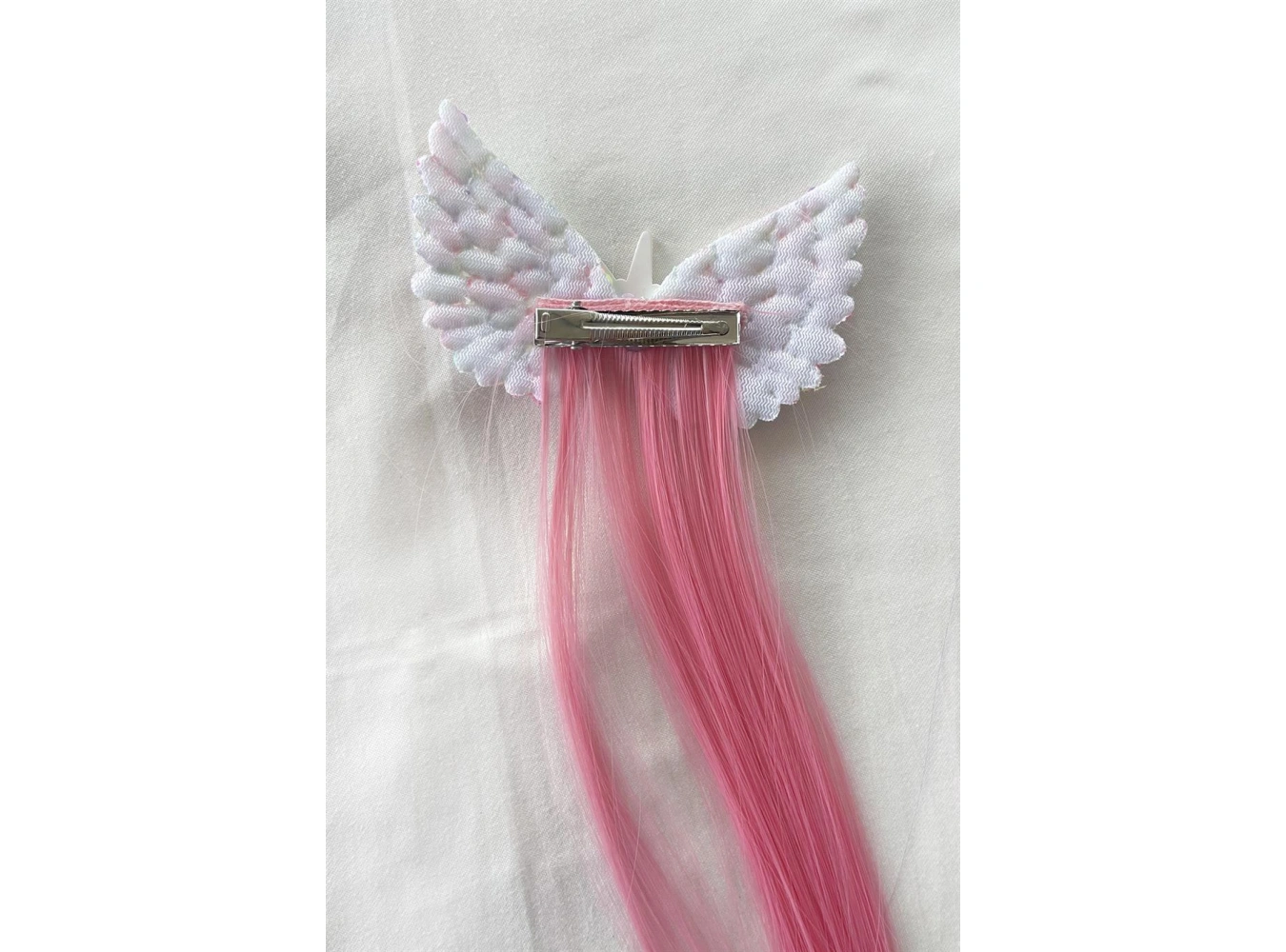 Pembe Renk Saçlı Unicorn Figürlü Yan Toka