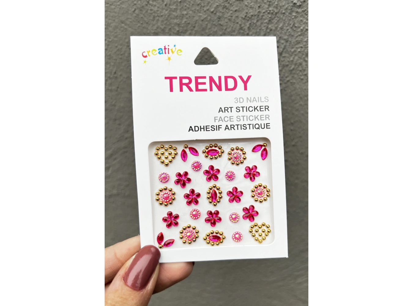 Pembe Renk Telefon Sticker/ Vücut Ve Yüz Sticker