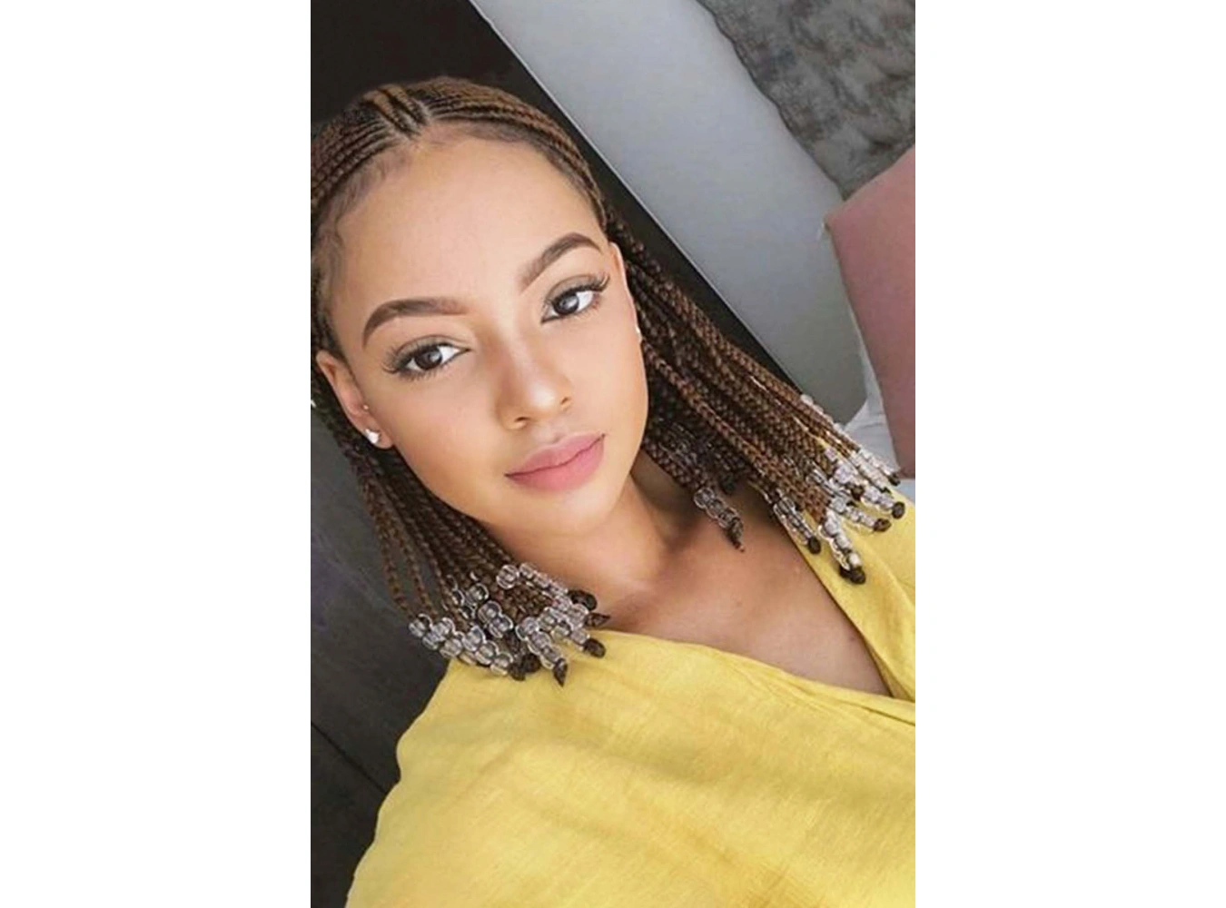 Şeffaf Renk Saç Boncuğu