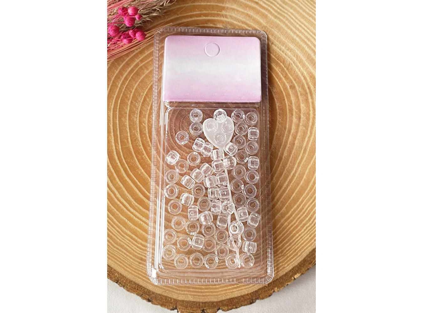 Şeffaf Renk Saç Boncuğu