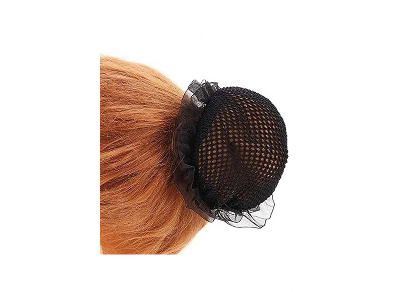 Siyah Renk File Detaylı Topuz Toka