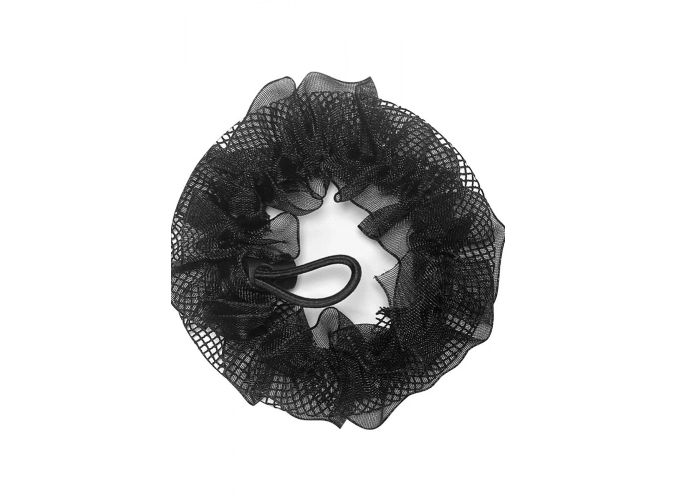 Siyah Renk File Detaylı Topuz Toka