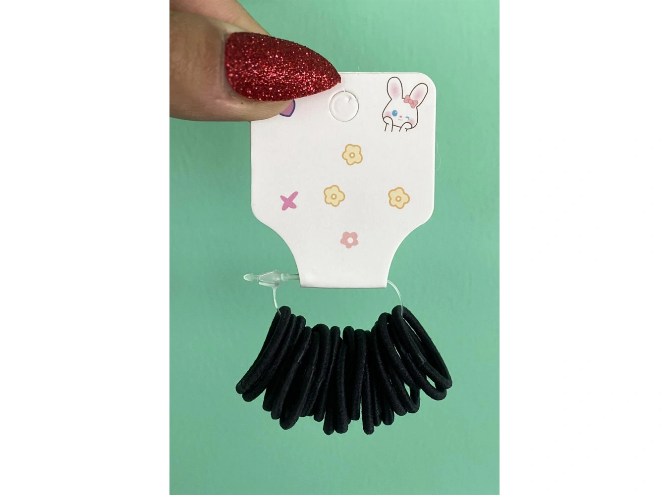 Siyah Renk Lastik Toka Set (Küçük Boy)