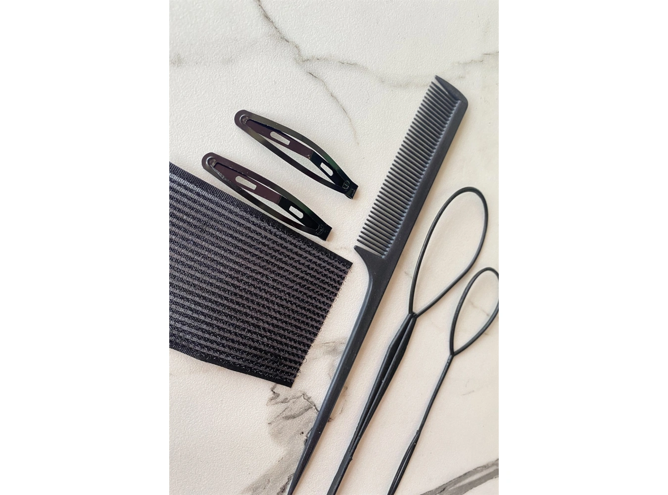 Siyah Renk Saç Aparat Set