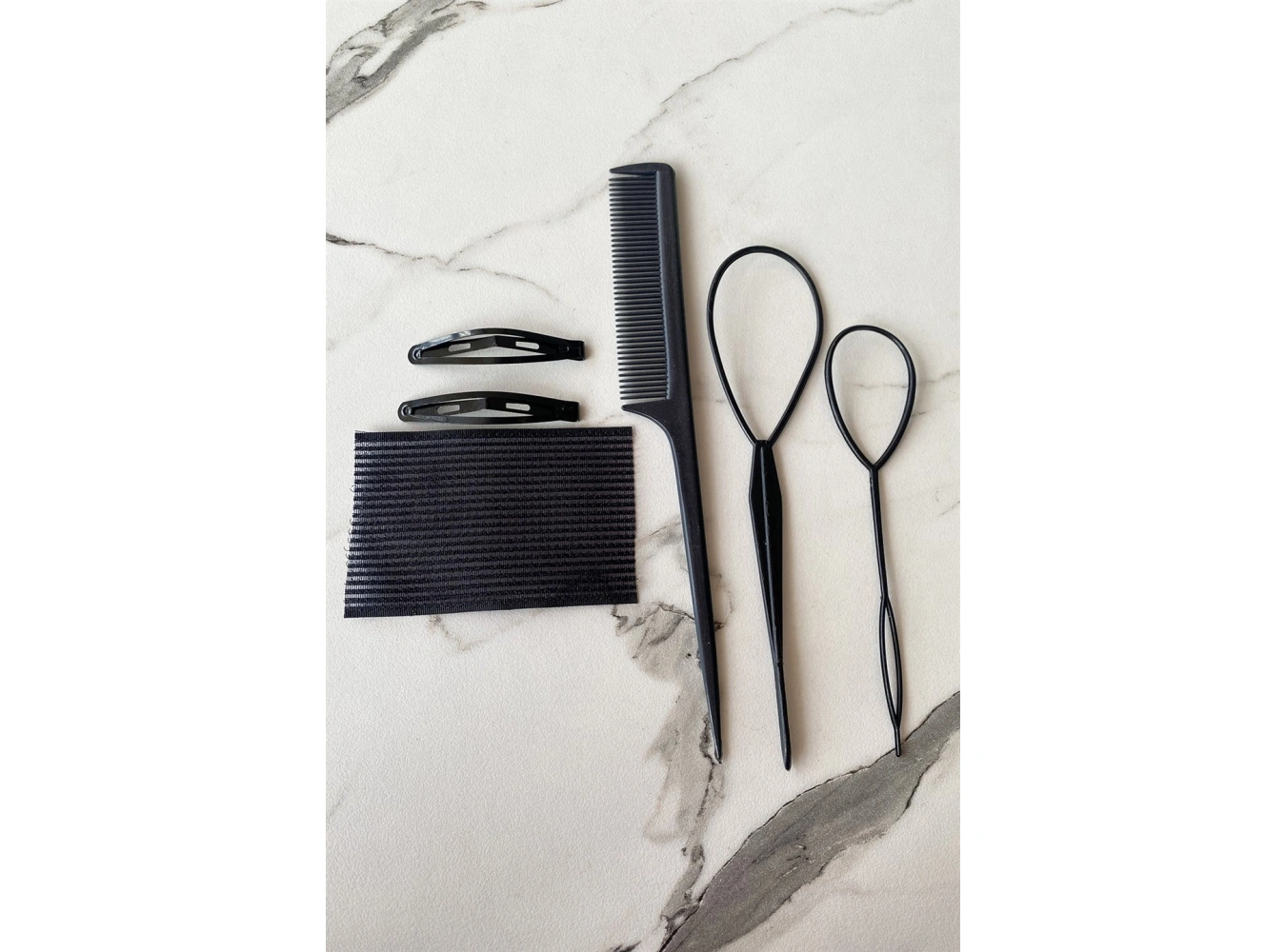 Siyah Renk Saç Aparat Set