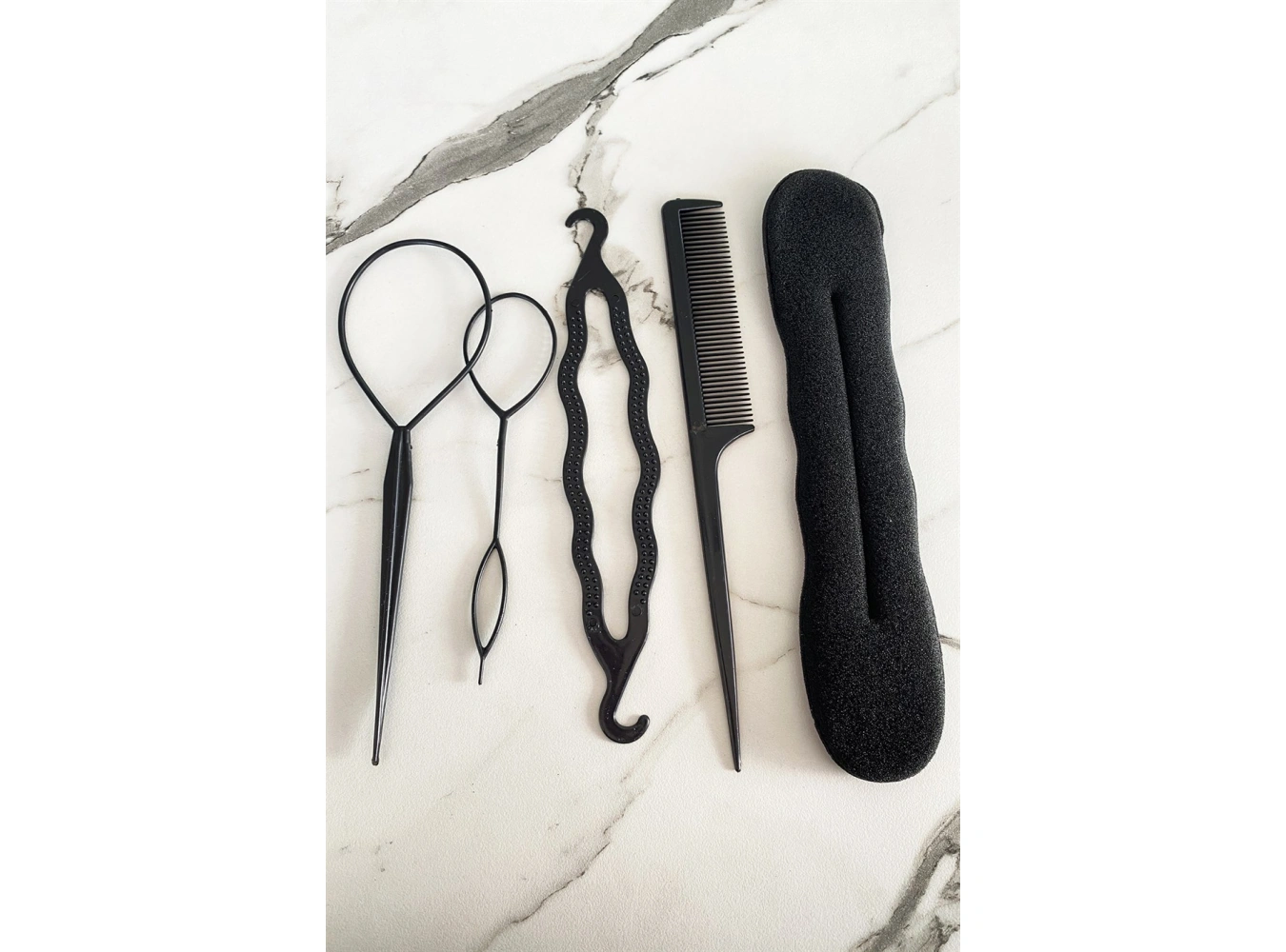 Siyah Renk Topuz Aparat Seti