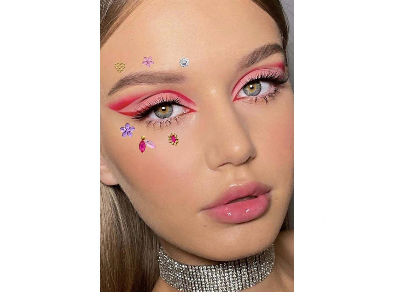 Vücut Ve Yüz Taşı/ Karışık Renk Sticker