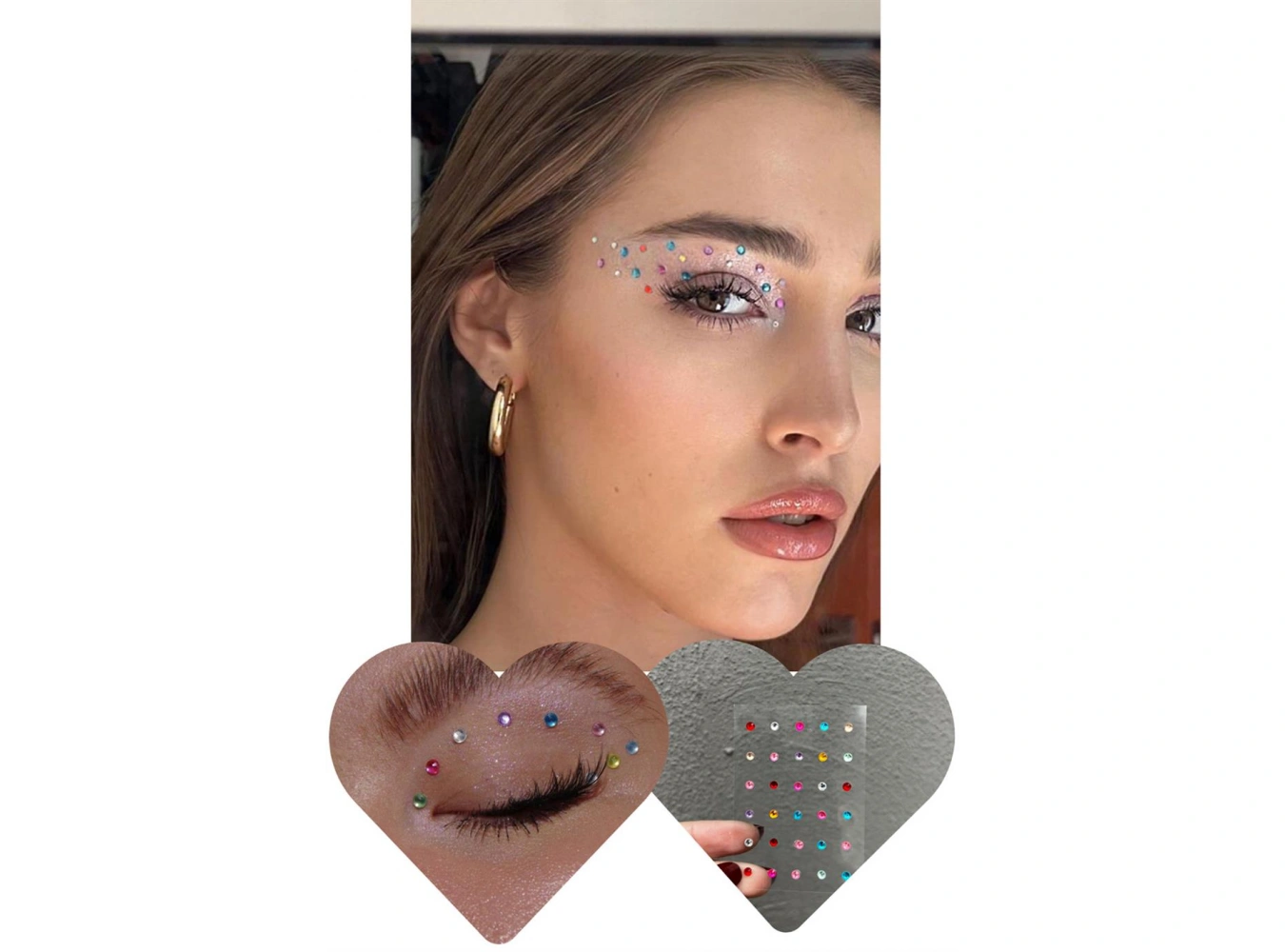 Vücut Ve Yüz Taşı/ Karışık Renk Sticker