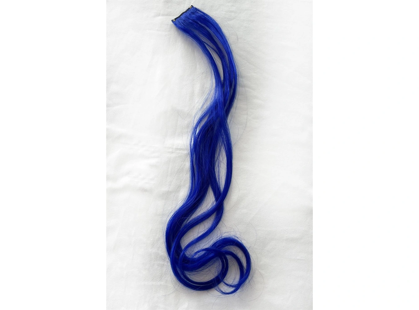 Yan Çıt Çıt Postiş / Lacivert Renk / 50 Cm