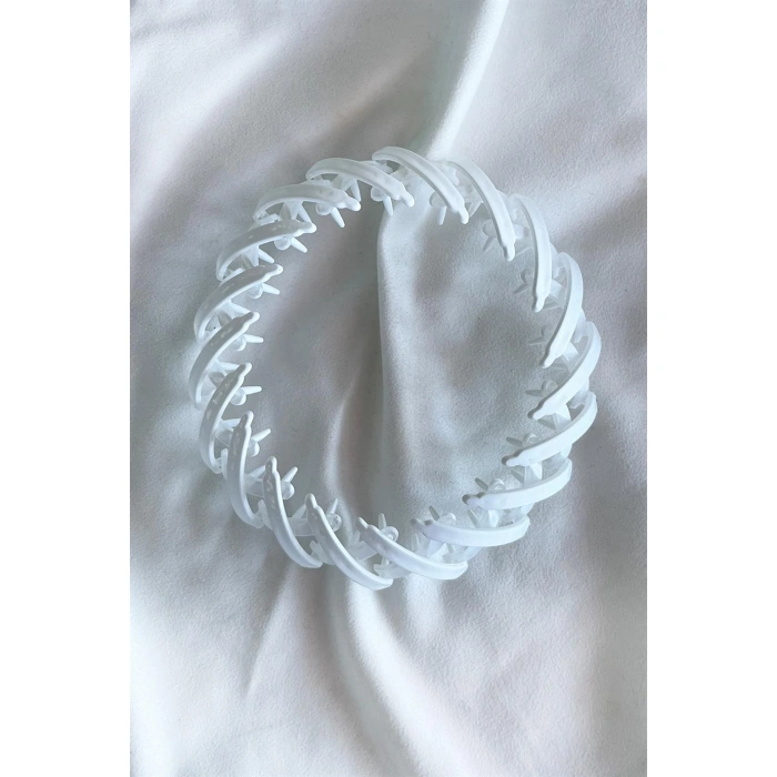 Beyaz Renk Mat Saç Aparatı