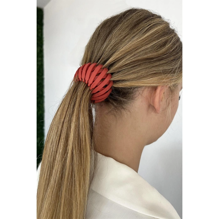 Kırmızı Renk Mat Saç Aparatı